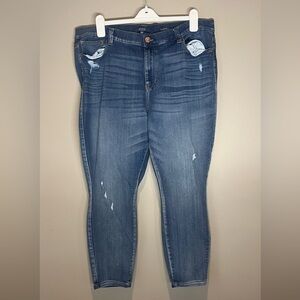 Revelry Distressed Blue Ankle Jeans